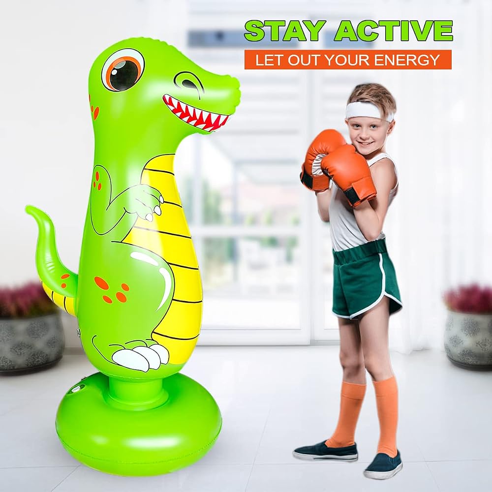 Dinosaur Free Standing Punching Bag 48 inch for Kids, view 4