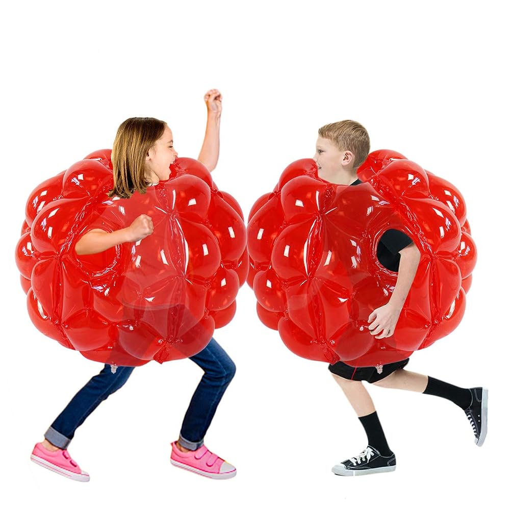 Inflatable Bumper Balls 24 inch for Kids, 2-Pack, Red, view 2