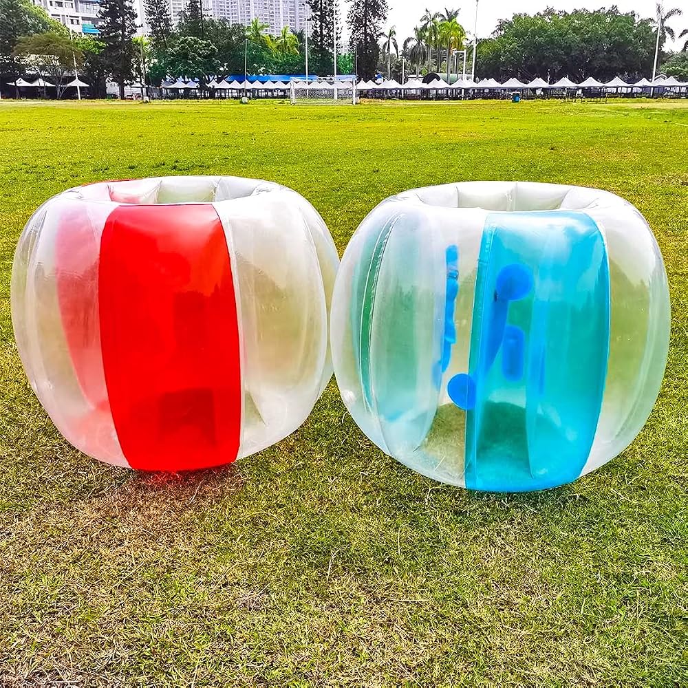 Inflatable Bumper Balls 48 inch, 2-Pack, Red and Blue, view 3