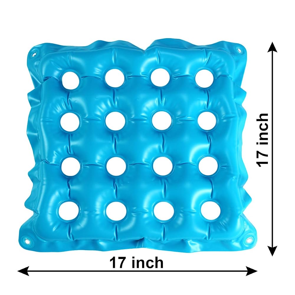 Inflatable Office Chair Cushion 19 inch, Blue, view 4