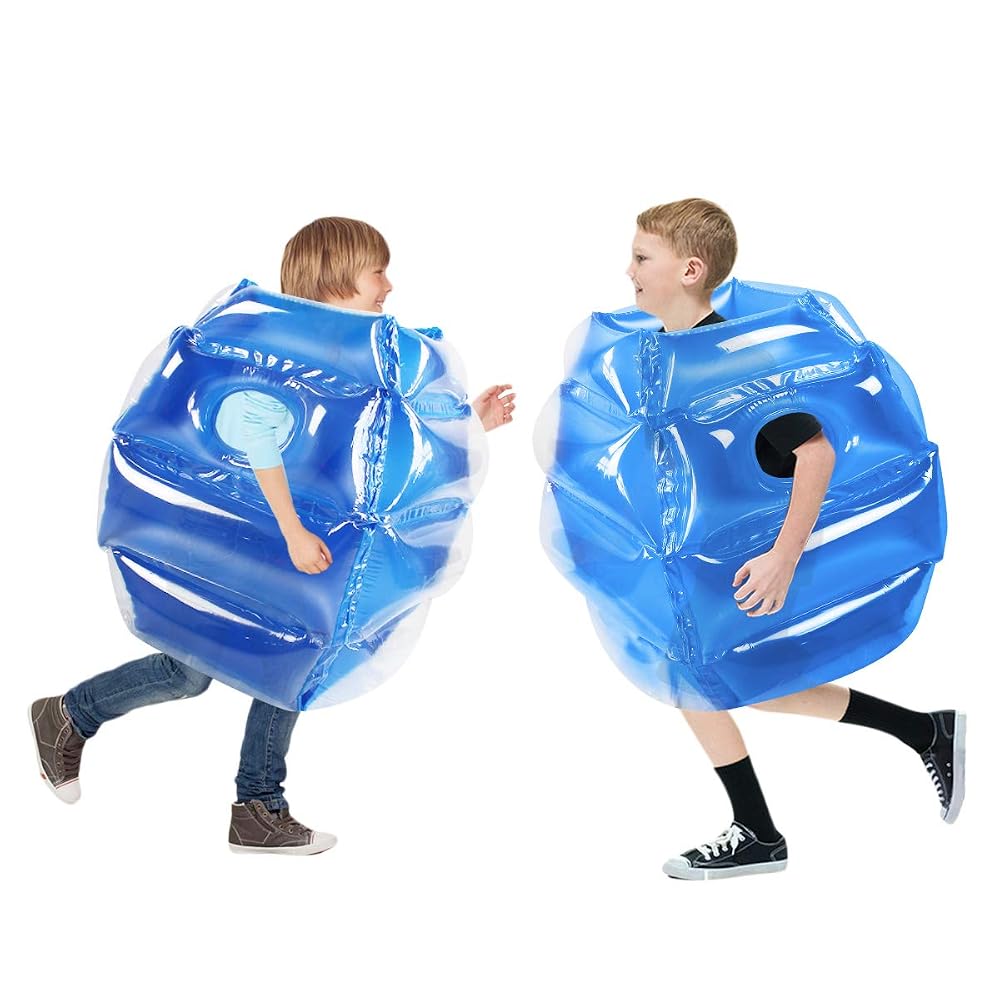 Kids Bumper Bounce Balls 24 inch, 2-Pack, Blue Pair, view 2