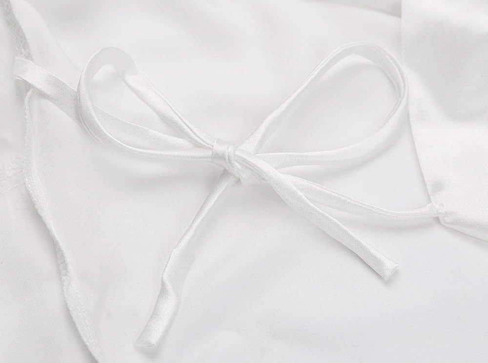 Satin Kimono Robe with Rhinestone Lettering, view 4